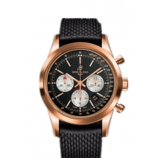 Breitling Transocean Automatic Chronograph Rose Gold Black Dial 43mm