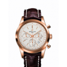 Breitling Transocean Automatic Chronograph Rose Gold White Dial 43mm