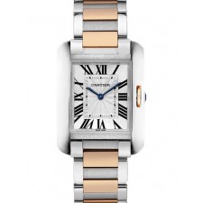 Cartier Tank Anglaise W5310043 Quartz Watch Size M