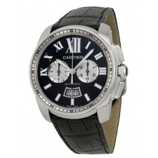 Cartier Calibre W7100060 Automatic Chronograph Black Dial