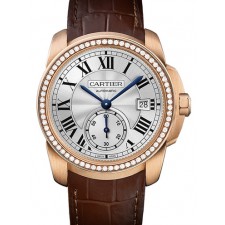 Cartier Calibre WF100013 Automatic Watch White Dial