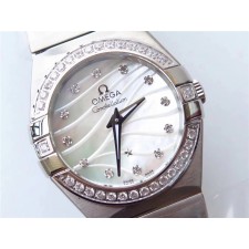 Omega Constellation Ladies Automatic Watch White Dial 27mm