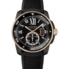 Cartier Calibre Diver W2CA0004 Automatic Watch Black Dial