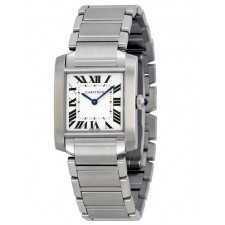 Cartier Tank Francaise WSTA0005 Quartz Watch Size M