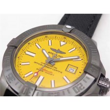 Breitling Avenger II Automatic Watch Yellow Dial 45mm