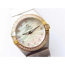 Omega Constellation Ladies Automatic Watch Two-toned Watch 27mm