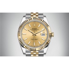 Rolex DateJust 126333 Swiss Automatic Watch Golden Dial 41MM