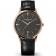 High-end Vacheron Constantin Watches - Vacheron Constantin Patrimony Black Dial Black Leather Strap