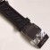 Strap - Genuine Black Rubber Strap with Black PVD Tang Buckle