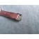 STRAP—Genuine Pink Leather Strap, Pink String Stitching.