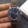 High-end IWC Watches - 41mm Blue Dial Brown Leather Strap